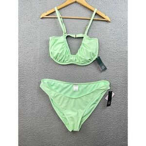 Wild Fable Bikini Set: TOP 8-10 D/DD And Bottom XL (16) Green NWT